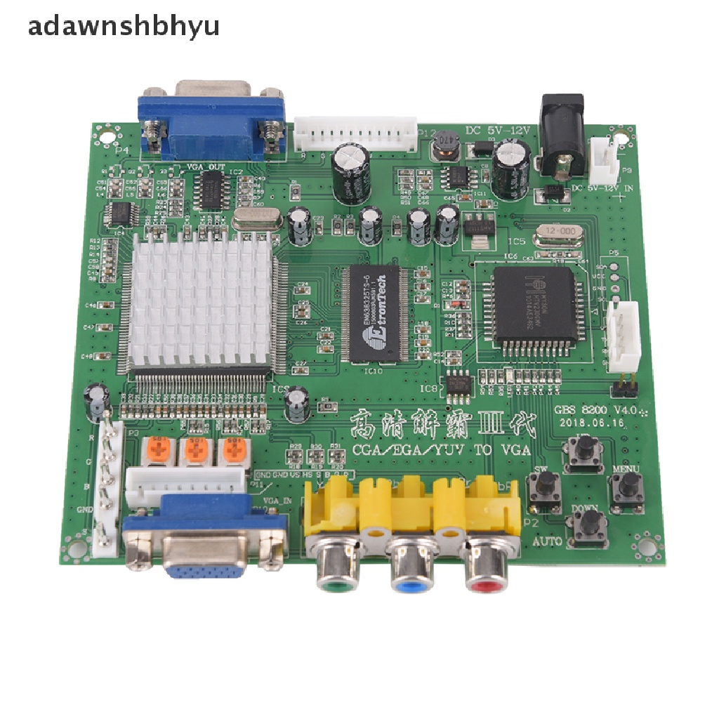 Adawnshbhyu Arcade Game RGB/CGA /EGA/YUV to VGA HD Video Converter Board HD9800/GBS8200