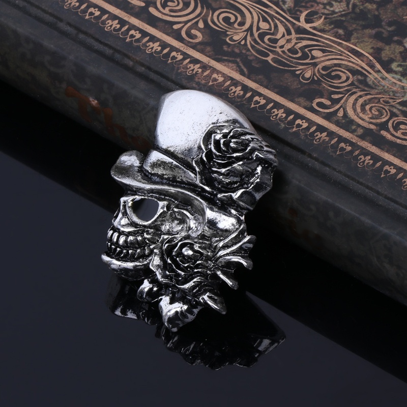 Siy Pinbros Model Tengkorakbunga Mawar Gaya Gothic Vintagepunk Untuk Wanitapesta Halloween