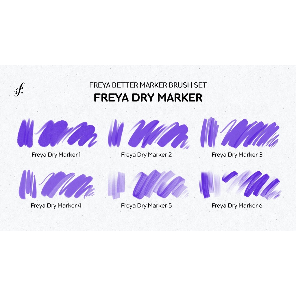 Procreate Brush - Freya Marker Brushes for Procreate