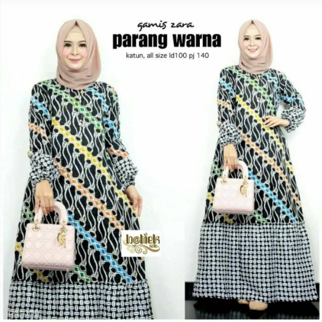 Gamis Zara Parang Hitam