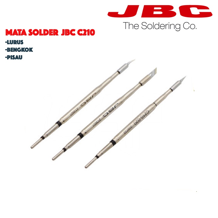 Mata Solder Setation JBC C210 Lurus / Bengkok /Pisau Original