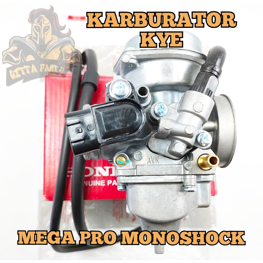 KARBURATOR CARBURATOR HONDA MEGA PRO MONOSHOCK KUALITAS ASLI ORIGINAL HONDA AHM PRESISI mudah setting langsam stabil tidak mudah banjir  MEGA PRO MONOSHOCK