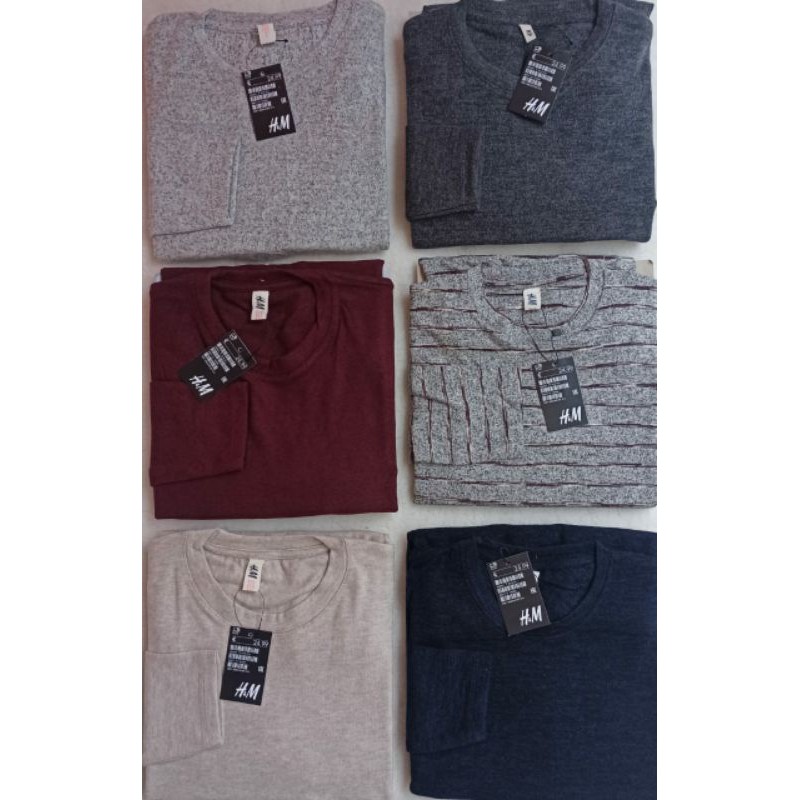 kaos rajut premium lengan panjang wanita/pria