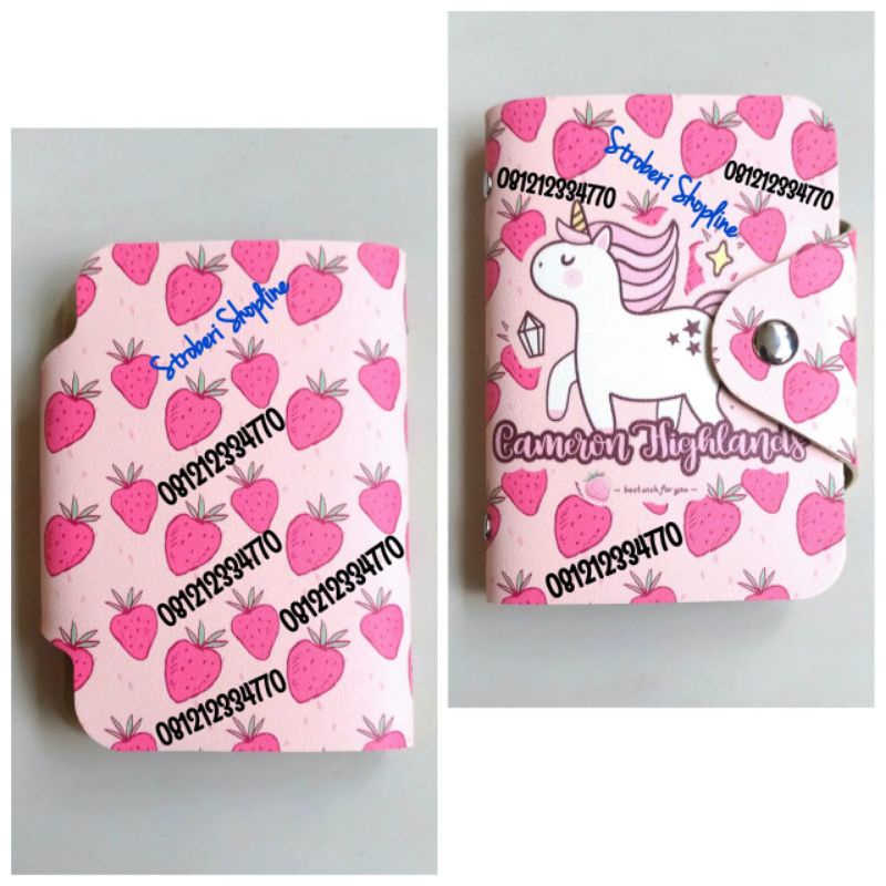 Dompet Kartu Strawberry