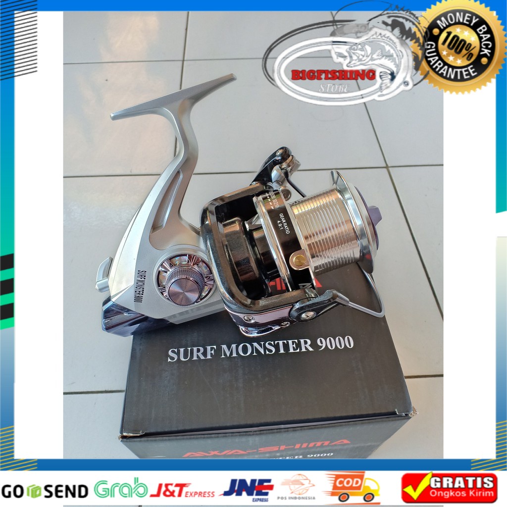 Reel Awashima Surf Monster 9000 10BB Reel Laut Murah