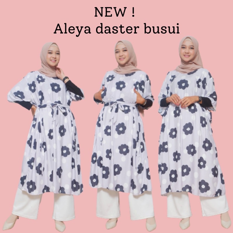 daster busui kekinian jumbo bukaan kanan kiri rayon premium aleya tunik happy busui