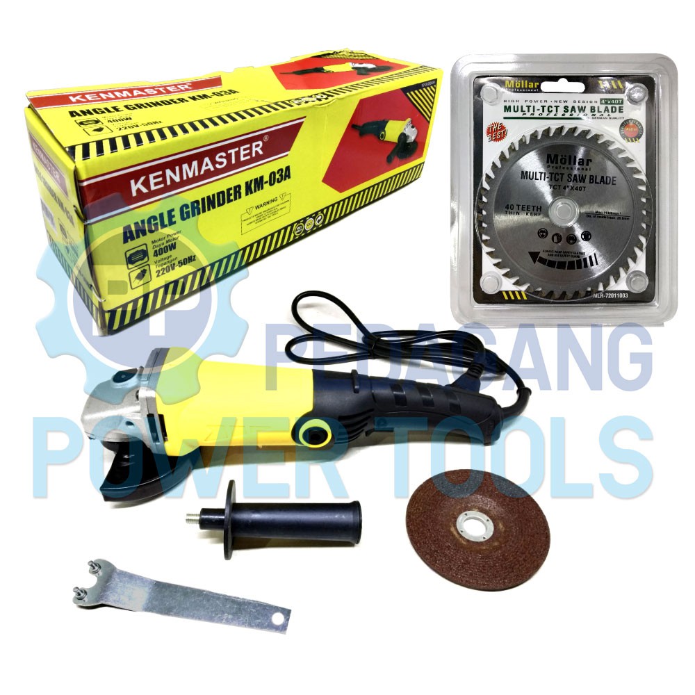 KENMASTER KM-03A MESIN GERINDA & MATA POTONG GERGAJI KAYU CIRCULAR SAW