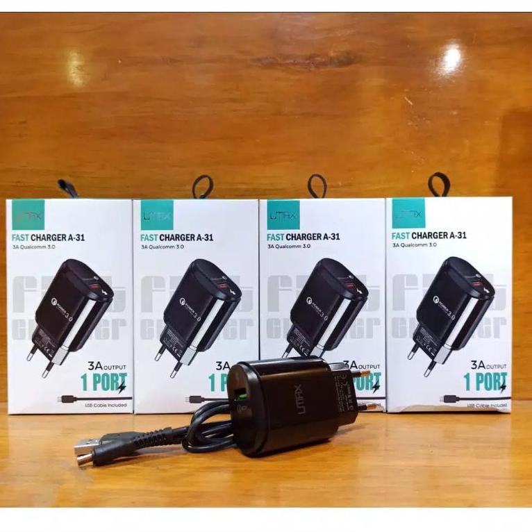 Charger UMAX A31 Charger UMAX Fast Charger A-31 3A Qualcomm 3.0 ▫ BZ.25Au22q