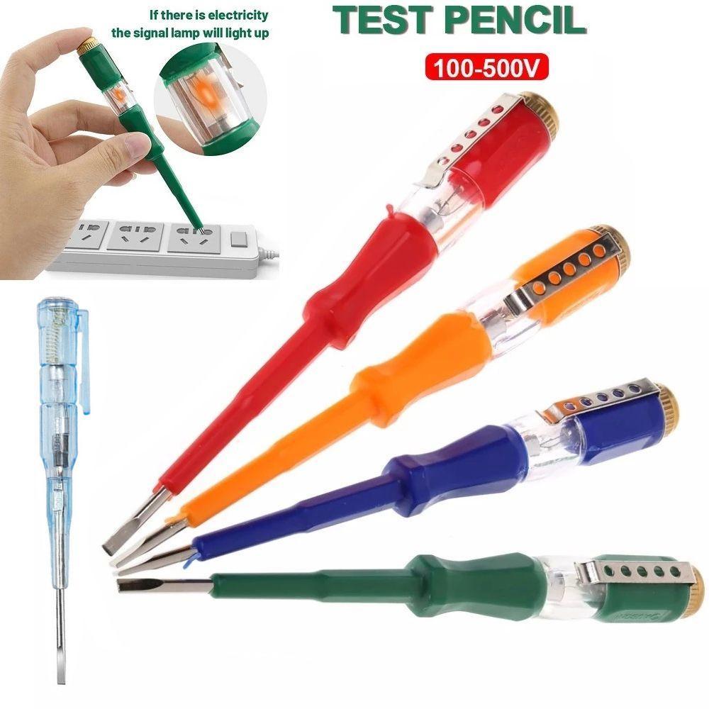 POPULAR Populer 5pcs Pena Detektor Tegangan Listrik On-off Test Obeng Listrik Indikator Test Pensil Induksi Cerdas