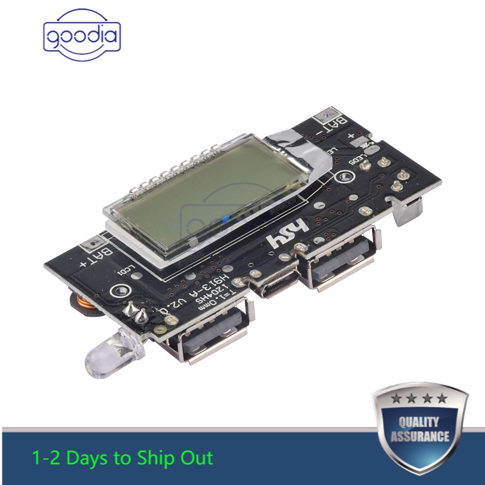 Papan Pcb Power Bank 18650 Dual Usb 5v 1a 2.1a Diy