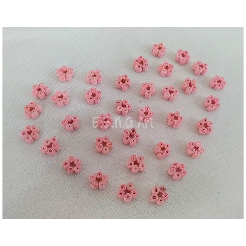 

Paper Quilling flower bunga sakura aplikasi siap tempel Quilling application