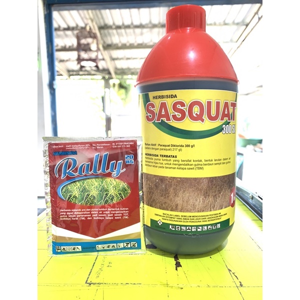 herbisida kontak sasquat 300SL 1liter bonus rally 20WG 5Gram