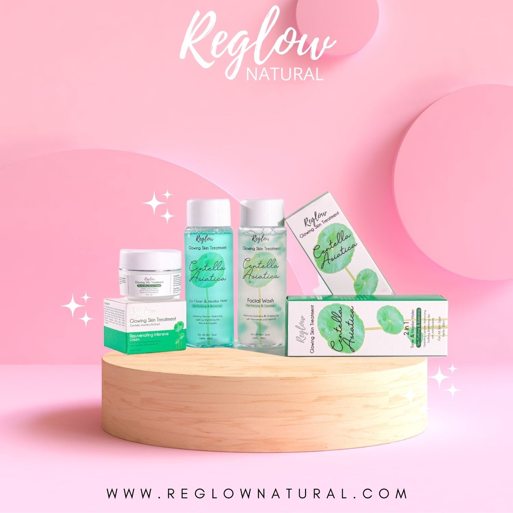 REGLOW Paket Skincare BPOM - perawatan kecantikan mencerahkan seperti skincare korea-Paket Reglow
