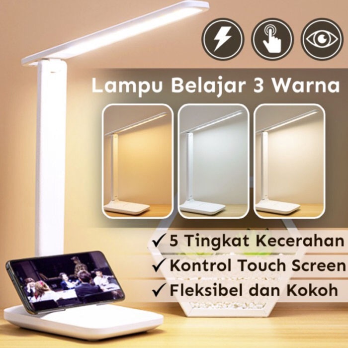 Lampu Meja Belajar LED 3 Warna VDR V-3017DL