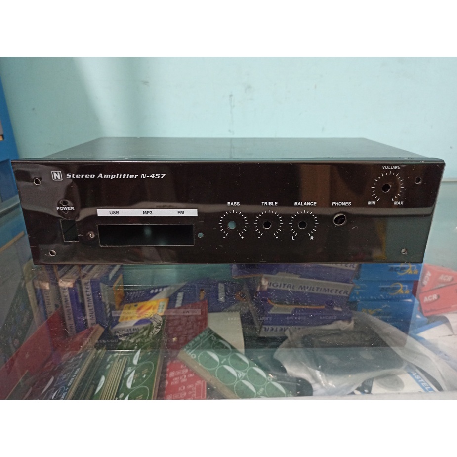 BOX POWER AMPLIFIER SOUND SYSTEM TEBAL USB N457 black