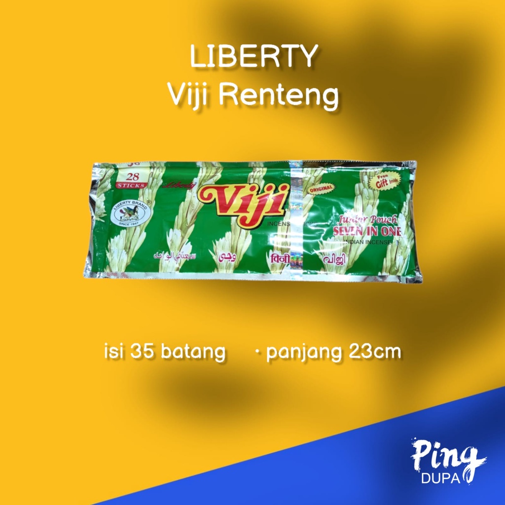 Dupa Hio Viji Renteng India Isi 28 Batang Tujuh Aroma By Liberty