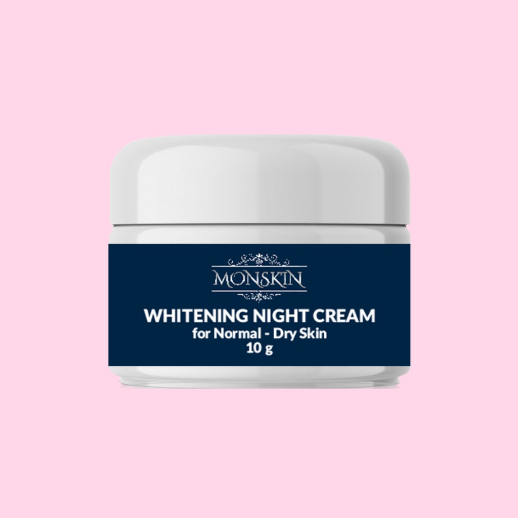 Jual MONSKIN Whitening Night Cream for Normal Skin 10 g Indonesia
