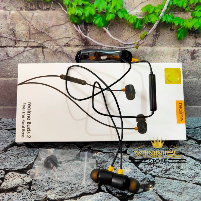 Realme Buds 2 In Ear Earphone Headset Magnetic Original 100%  Realme Buds In Ear Headset Earphone