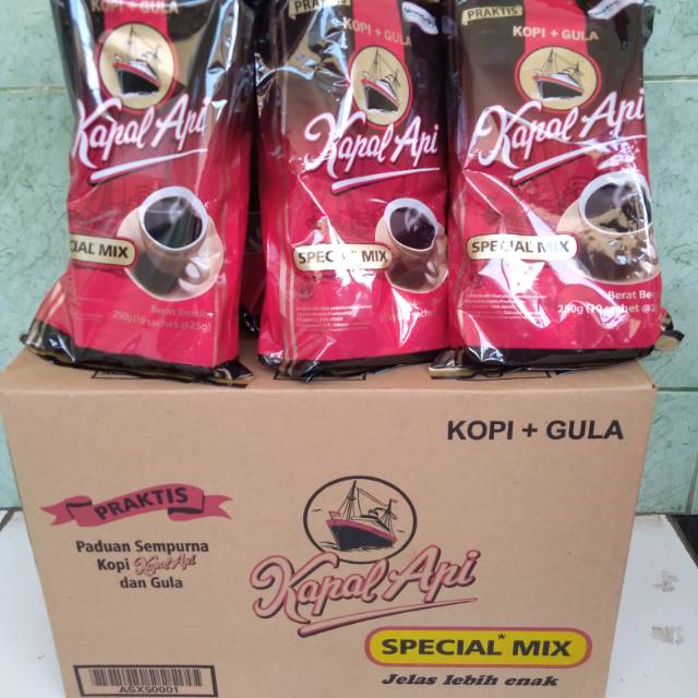 

KOPI KAPAL API SPESIAL MIX SACHET 25GR RENCENG ISI 10