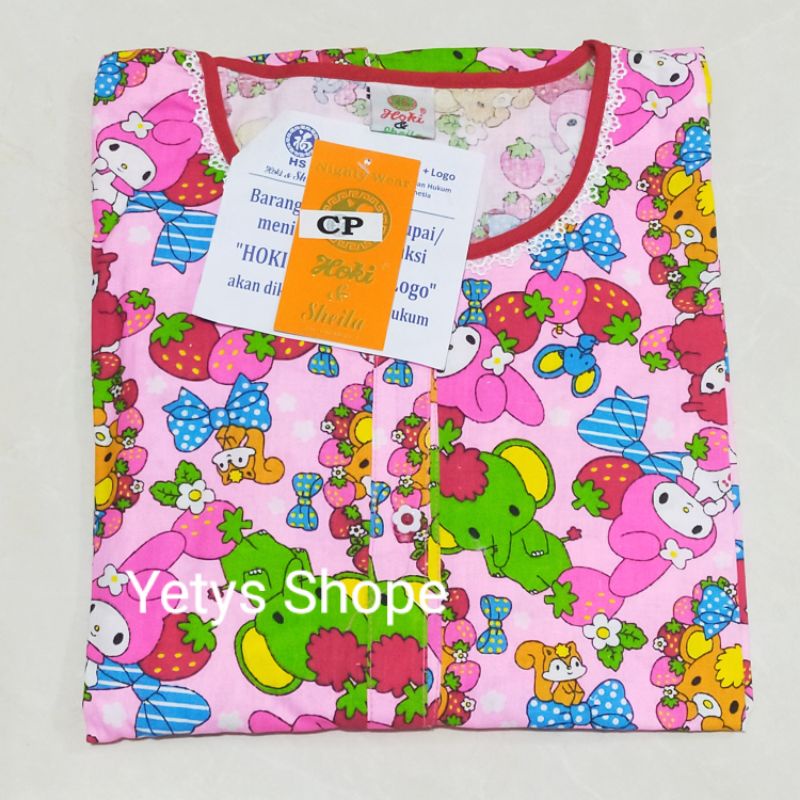CP Full Kancing Hoki&Sheila LD110 Baju Tidur Piyama Standart [Part 1]-XC Melody Pink