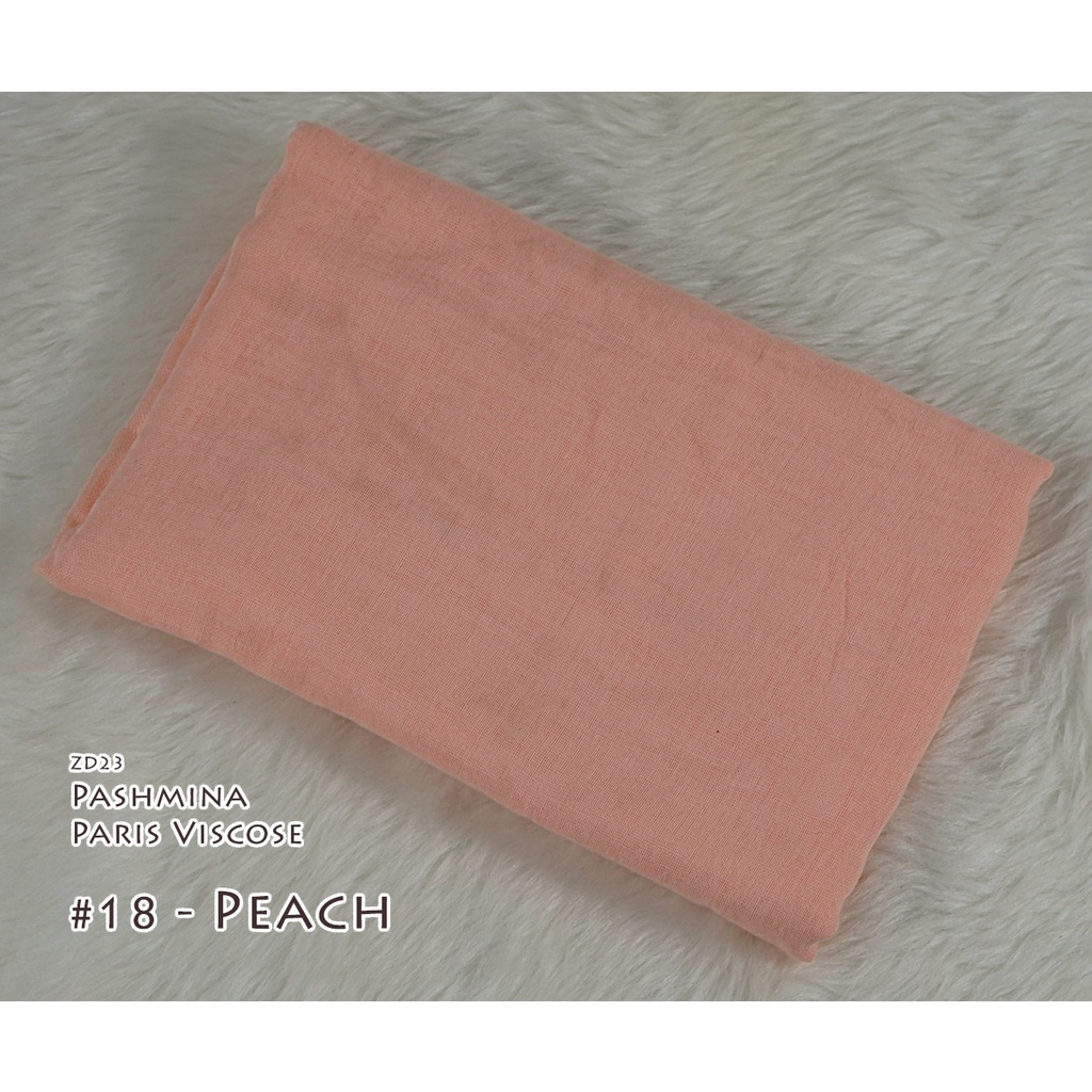 Pashmina Polos Paris Viscose - AYUMI by Luulu Scarf-#18 - Peach