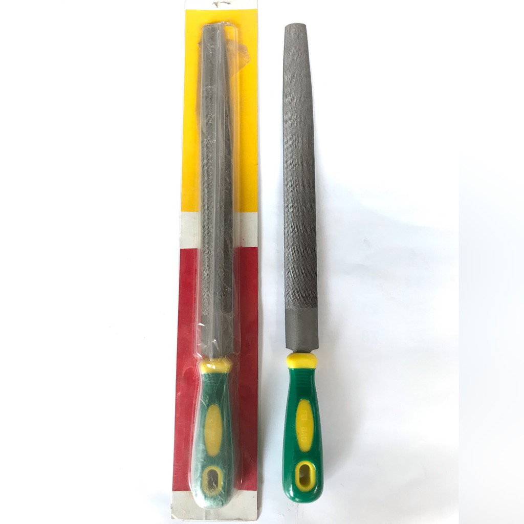 Kikir Besi Flat / Kikir Gepeng / Kikir Plat 12" plus gagang