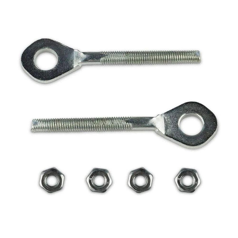 Lanfy Chain Adjuster Stainless Steel 2Pcs/Set Untuk 50CC 70CC 90CC Perlengkapan Motor Aksesoris Motor ATV 12mm Top Chain Device