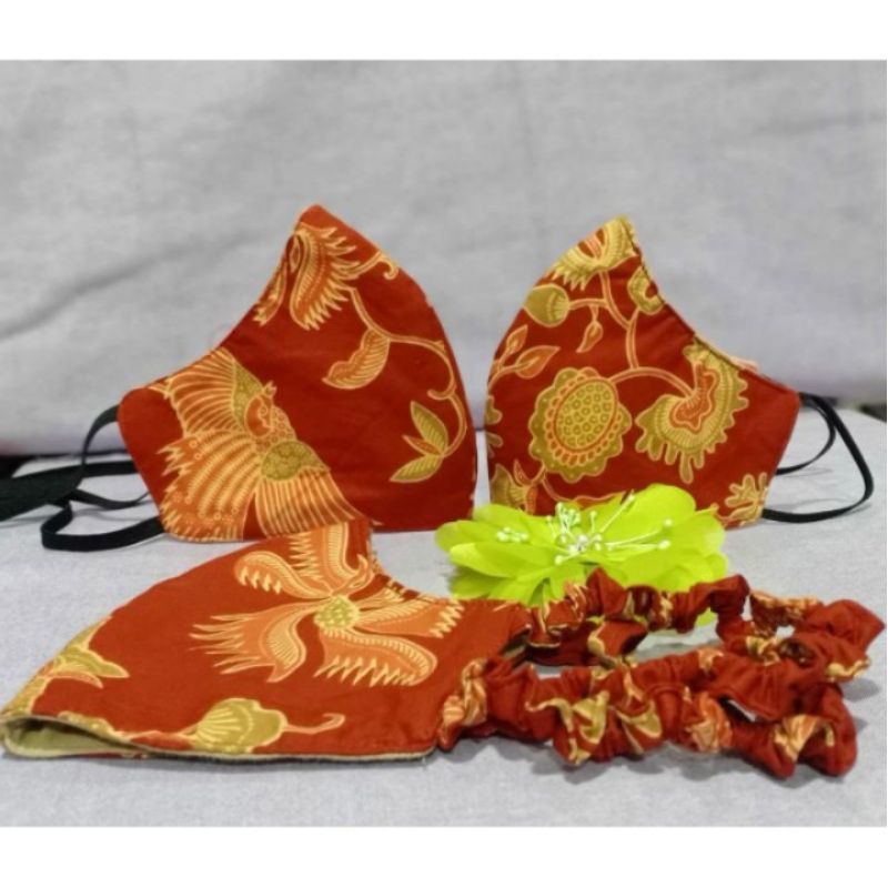 Masker Batik Dharmawanita (DWP) berbagai variasi model