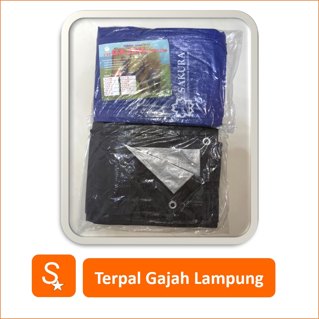 Terpal Gajah Lampung 5x7 / Tenda Plastik 5 x 7 / Deklit Sakura