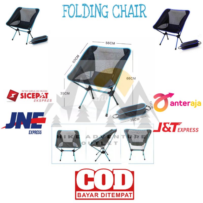 kursi lipat outdoor / folding chair / bangku lipat