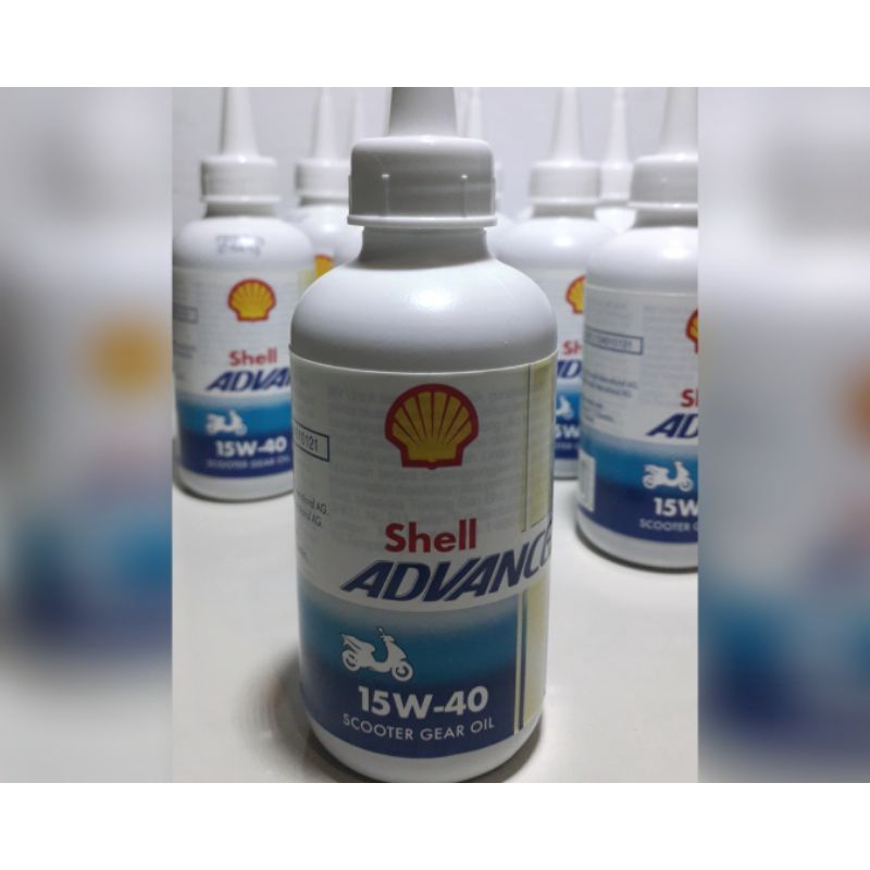 Oli Gear Gardan motor matic SHELL Advance 15w40. 120 ml