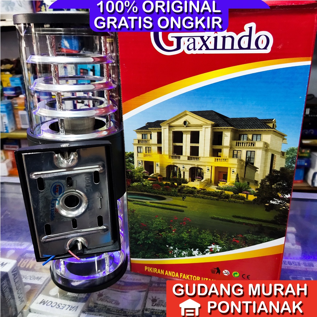 Lampu Dinding Ornamen Hiasan Tiang 2 Mata Lampu