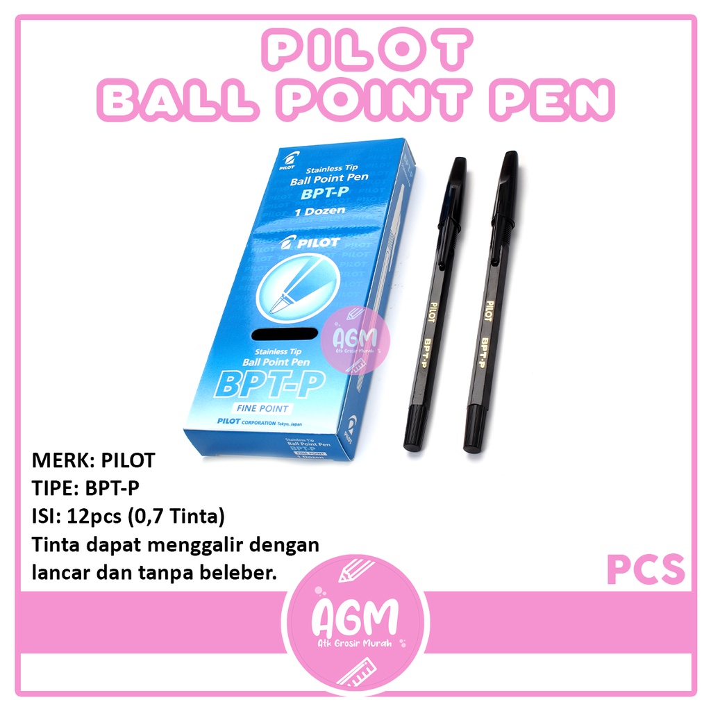 

PILOT - Pulpen BPTP Hitam - Pcs