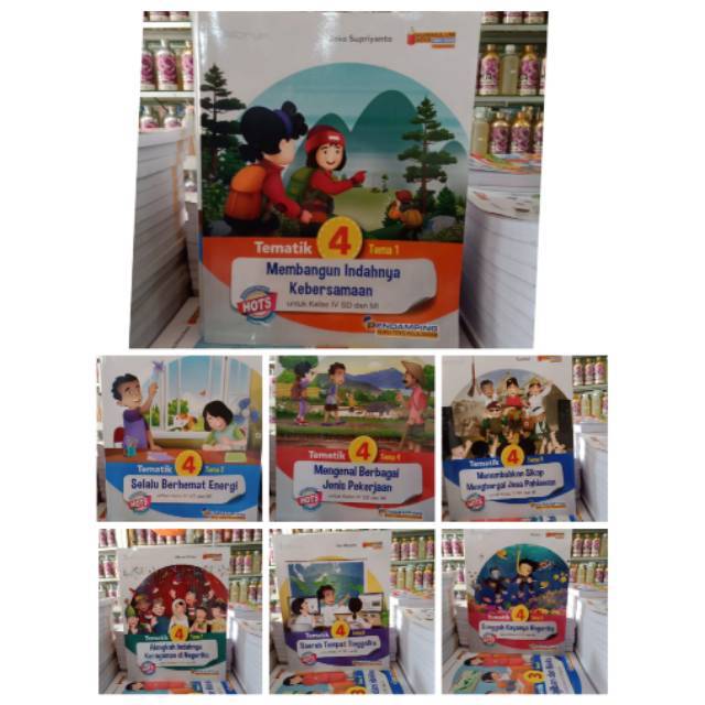 BUKU TEMATIK HOTS KELAS 4 SD / MI platinum  KURIKULUM 2013 TIGA SERANGKAI