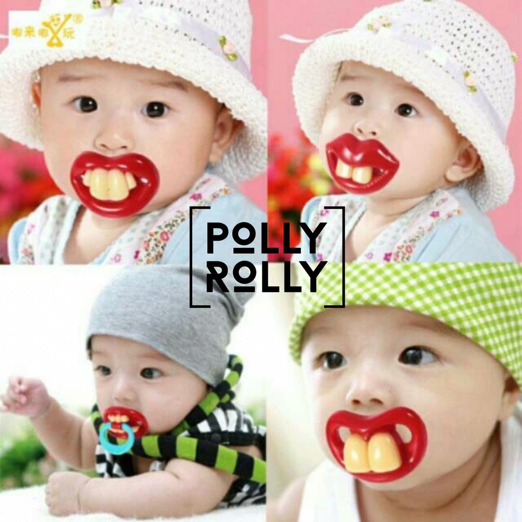 Pollyrolly Empeng Dot Bayi Motif Gigi Empeng Lucu Bayi Dot Pollyrolly Empeng Dot Bayi Motif Gigi Empeng Lucu Bayi Dot