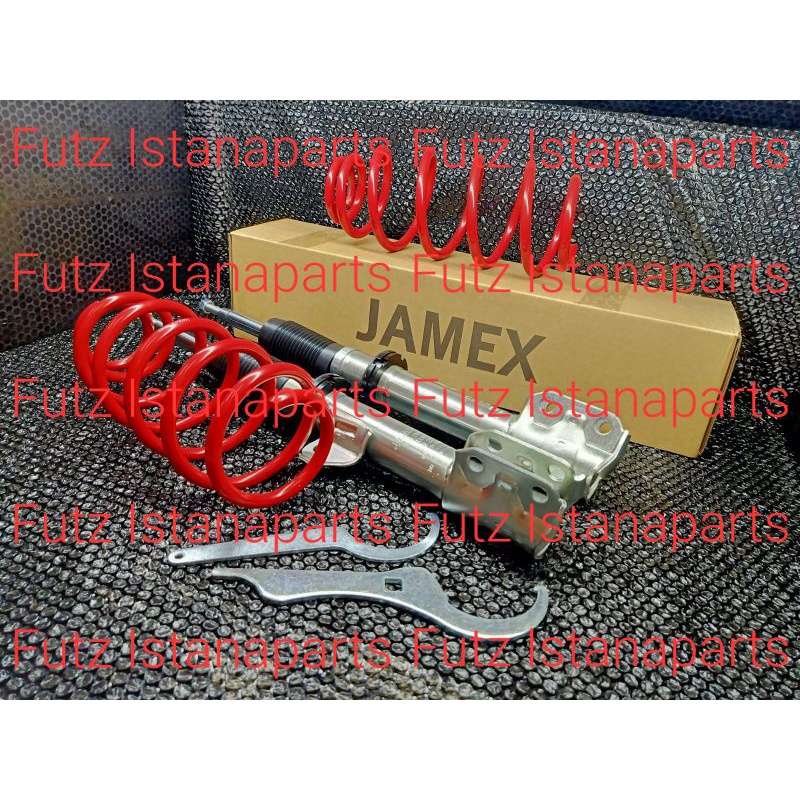 COILOVER SHOCK BREAKER JAMEX ADJUSTABLE TOYOTA YARIS DEPAN ORIGINAL