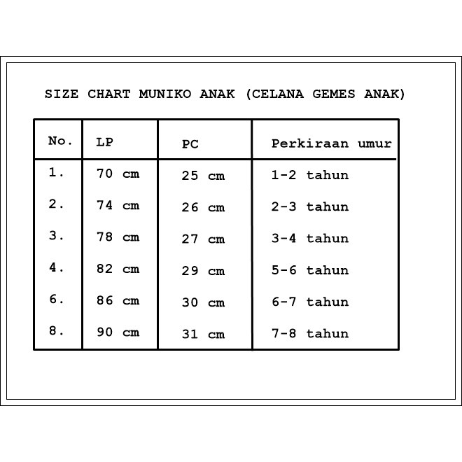 CHERYLPICK CELANA PENDEK SHORTPANT GEMES MUNIKO ANAK 1-4 tahun PART#1