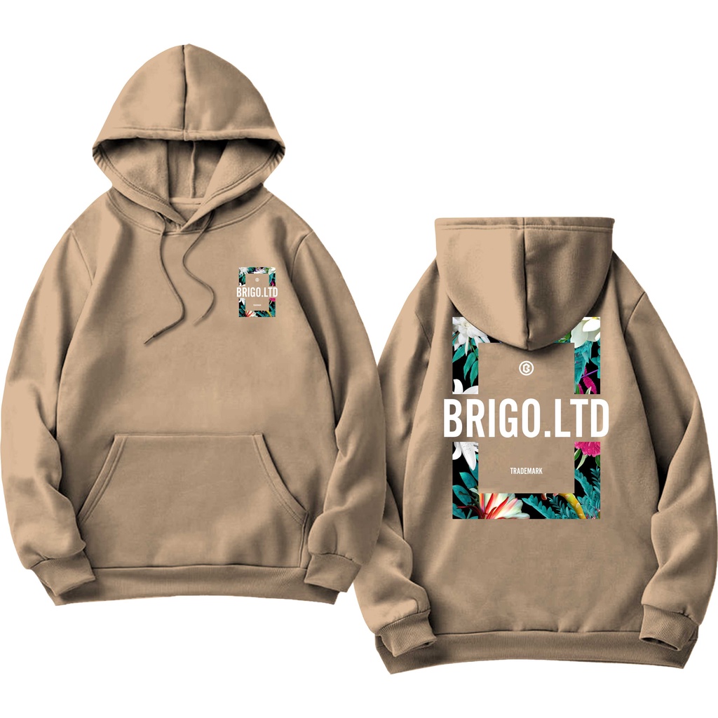 BRIGO Jumper Hoodie FLOWER II Sweater Hoodie BRIGO LOWER Sablon DTF Fleece Cotton II SIZE M-XXL (Pria &amp; Wanita) Free stiker&amp;Gantungan Kunci