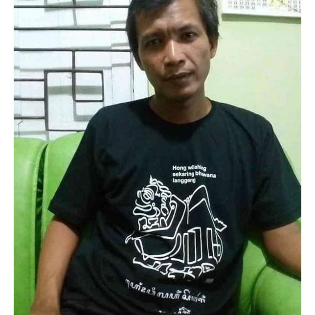 Terlaris Kaos Kaligrafi Aksara Jawa Bentuk Wayang Semar