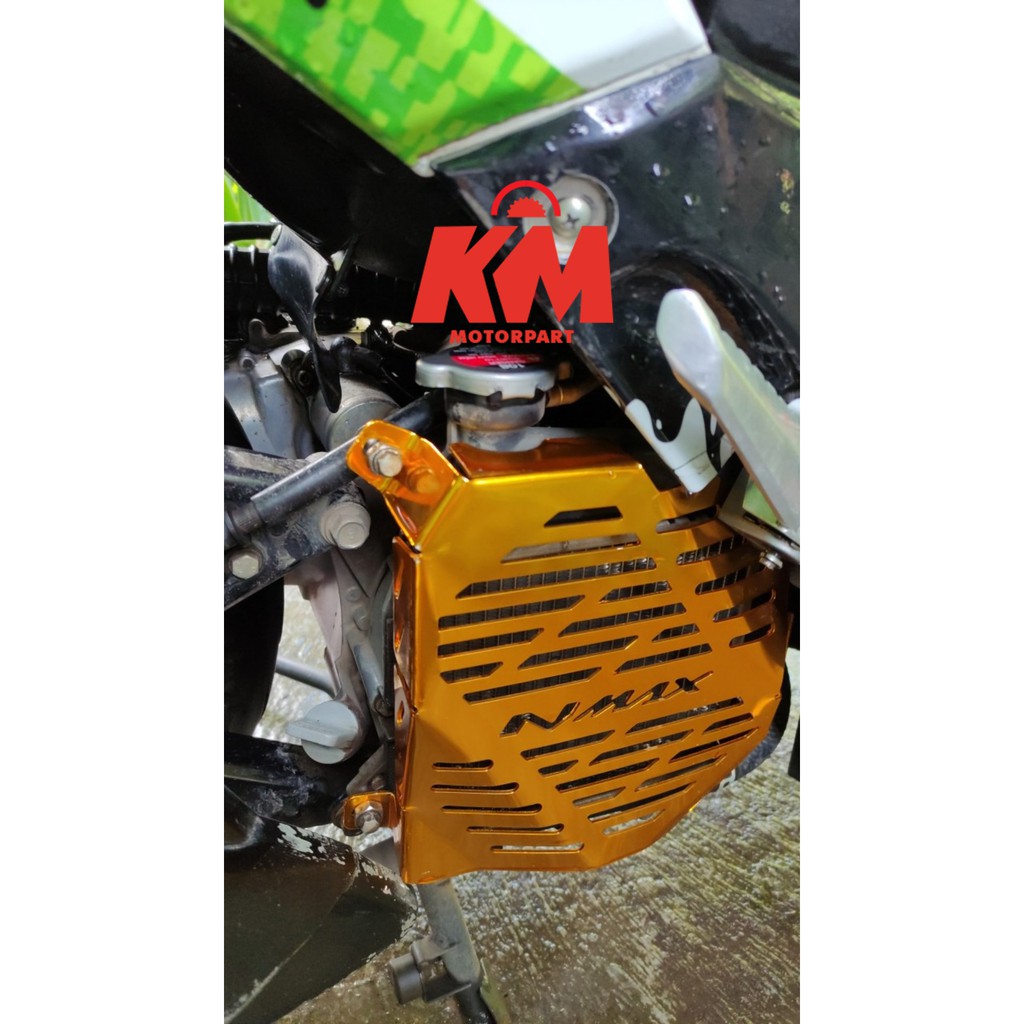 Tutup Radiator NMax Old Lama Variasi Cover Radiator N Max 2015 2016 2017 2018 2019 Gold Merah Biru