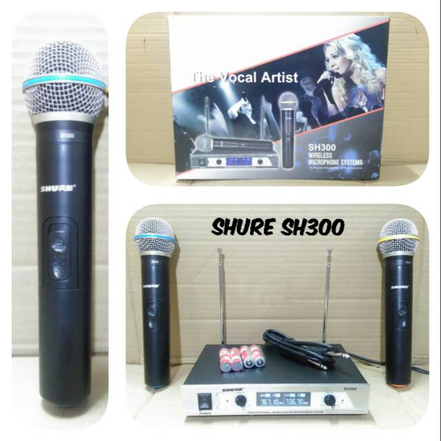 MIC WIRELESS SHURE SH300 THE VOCAL ARTIS