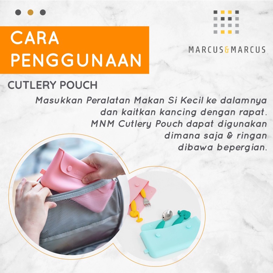 Marcus and Marcus Silicone Multi - Purpose / Cutlery Pouch