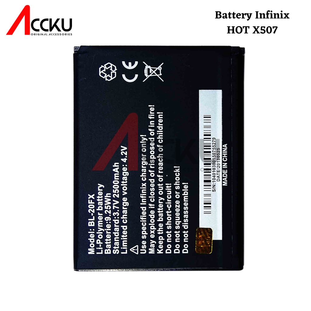 BATRE BATTERY BATERAI INFINIX BL-20FX X507 HOT ORIGINAL 99