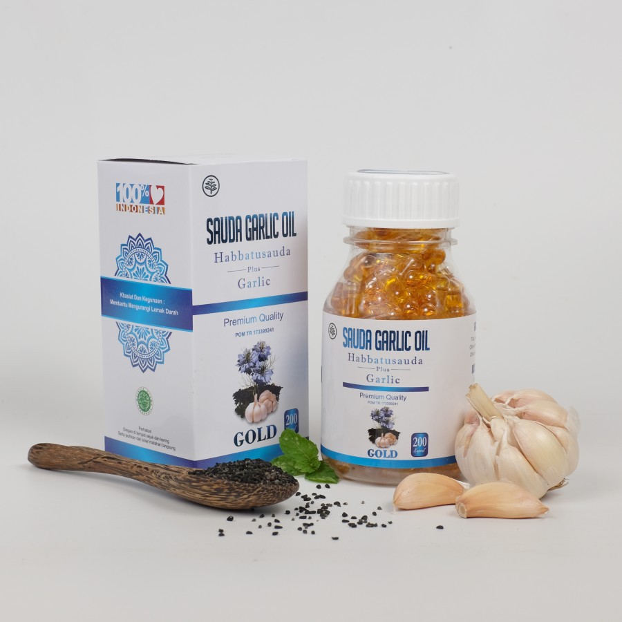 

Obat Kolesterol Darah Tinggi Hipertensi Ampuh Sauda Garlic Gold 200Kps