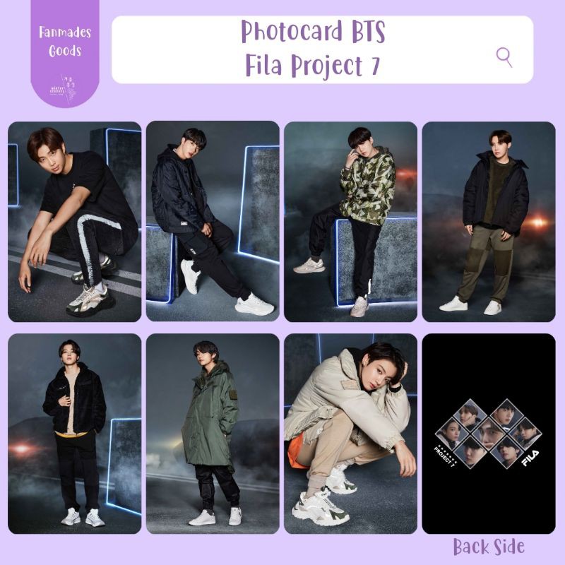 Photocard - BTS Fila Project 7