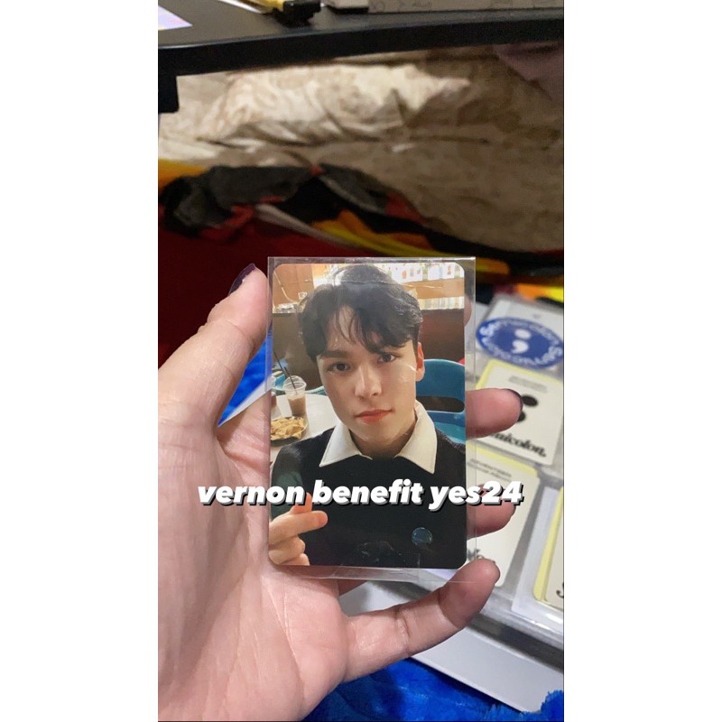 [baca deskripsi] Vernon Hansol Seventeen Benefit Semicolon Yes24 Interpark pc photocard