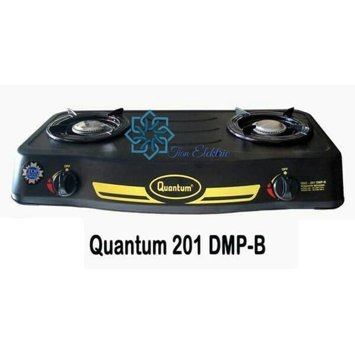 QUANTUM QGC-201 DMP-B Kompor Gas 2 tungku (Selang &amp; Regulator)