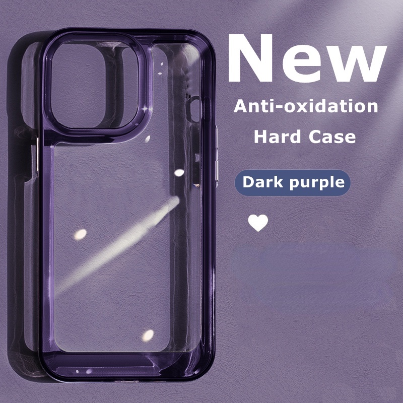 Armour Military Hard Clear Case Transparan Bahan Aktilik For IPHONE 14 6 7 7+ 8 8+ SE 2 X XS MAX XR 11 12 13 14 PRO MAX Casing Transparan Akrilik