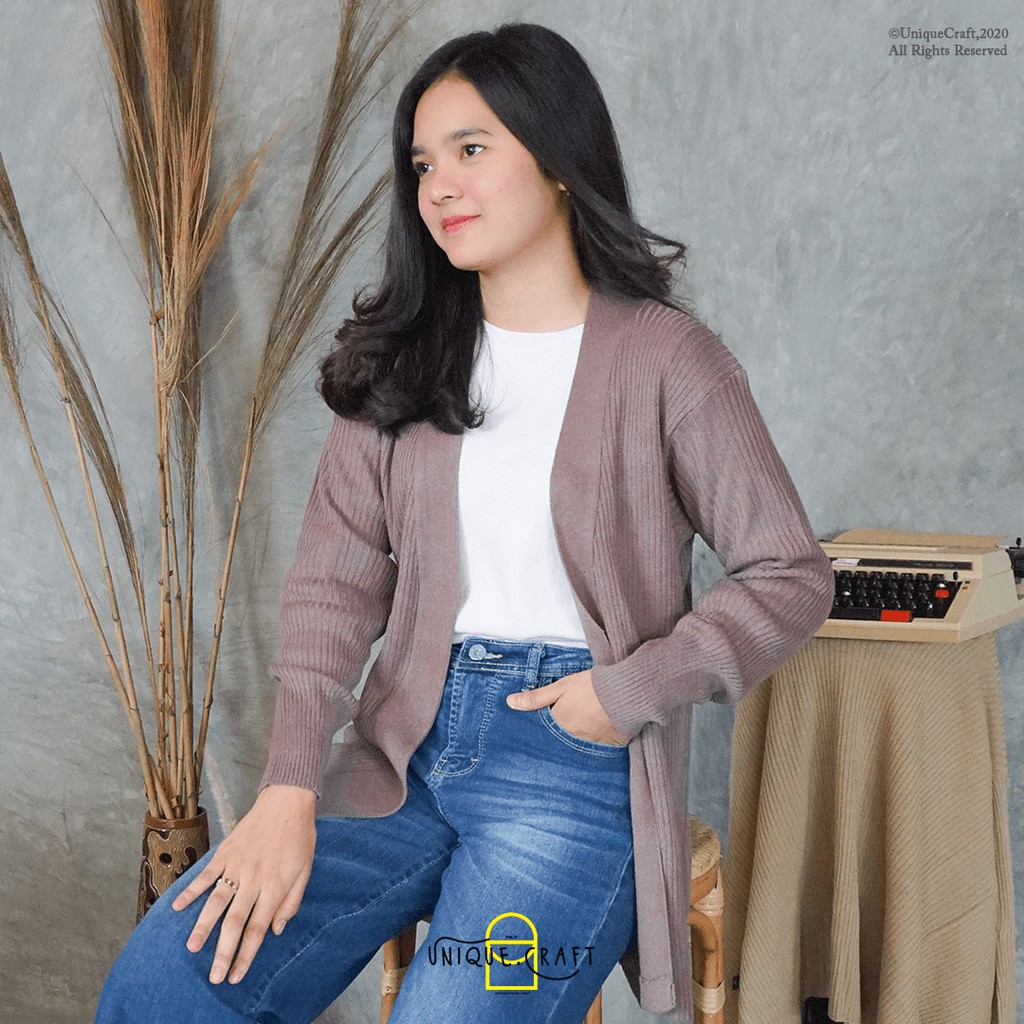 Cardigan Rajut Wanita - Oversize Cardigan PREMIUM-CARDIGAN B3RSHKA PREMIUM