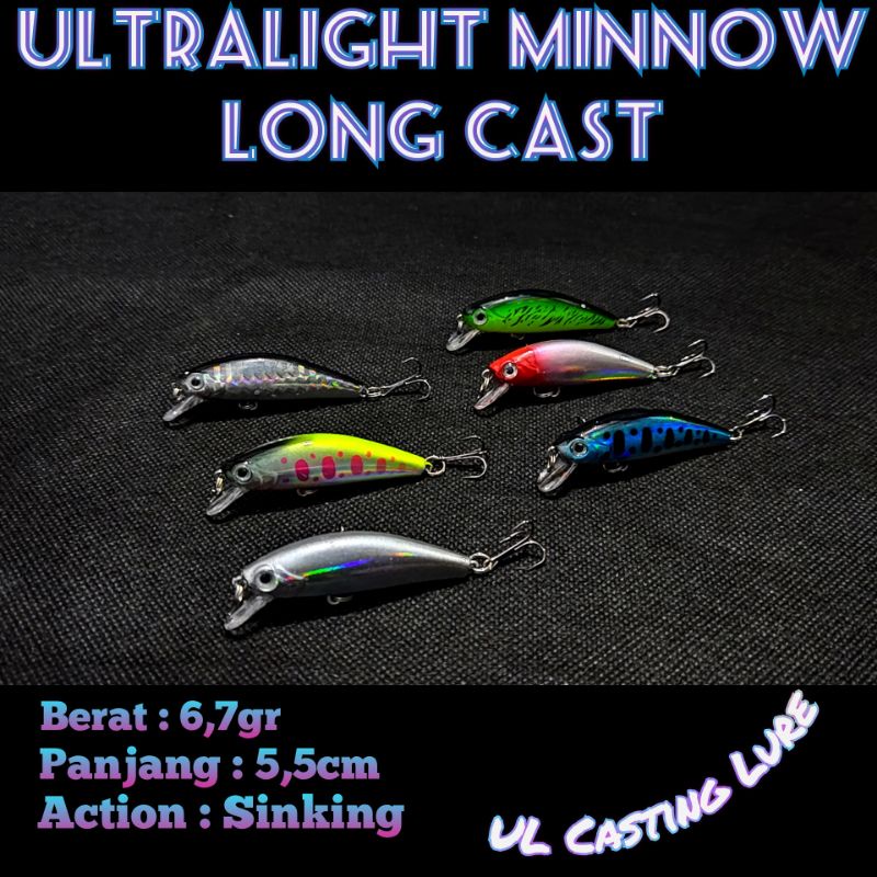 Ultra Light Minnow Replika Agile Long Casting Lure